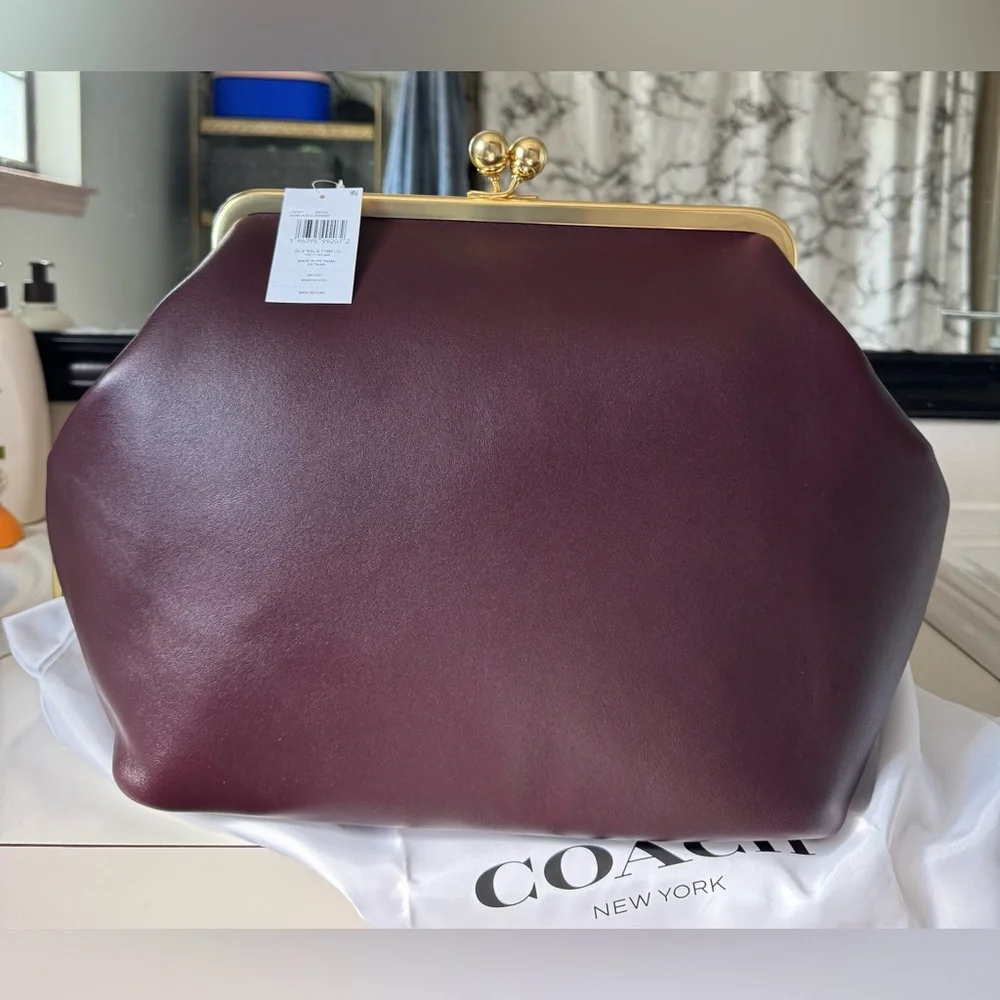 Coach Large Kisslock Frame Bag - Picture 3 of 16